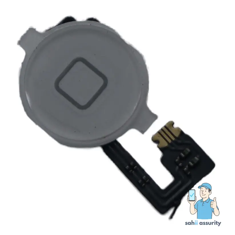 Home Button Complete for Apple iPhone 4 White